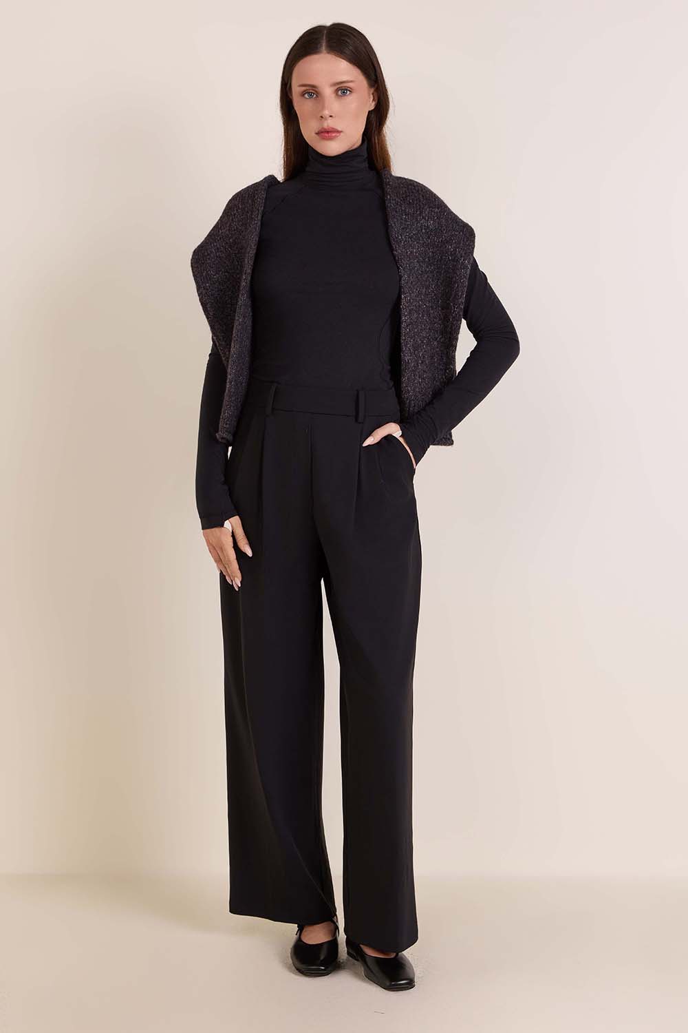 Wool-Blend Turtleneck Base Layer